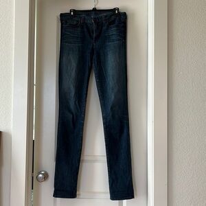 Blue jeans 29 Tall high rise skinny EUC